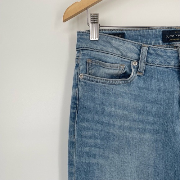 Lucky Brand Women's High Rise Light Wash Bootcut Denim Classic Blue Jeans Size 8 - Picture 8 of 10